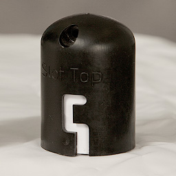 Black Slot Top fence cap